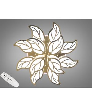 LED люстра з пультом, димером і кольоровою підсвіткою, 180W, хром 8028/8+4HR LED 3color dimmer