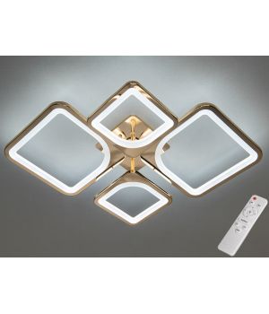 Світлодіодна пристельова люстра з регулюванням яскравості, 72W, 8060/2+2G