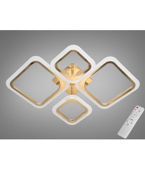 Сучасна стельова світлодіодна люстра з ІЧ пультом, 60W, A8060/2+2G