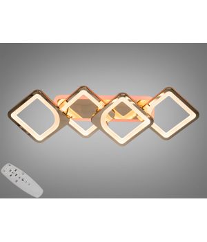Світлодіодна пристельова люстра з регулюванням яскравості, 70W, H8060/2+2G LED 3color dimmer