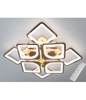 Світлодіодна люстра смарт світильник з пультом dimmer, 115Вт,  S8060/4+4G