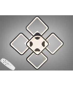 Стельова LED люстра від Art-Studio чорна 115 Вт 8060/4+1BK
