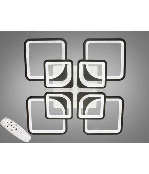 Люстра LED від Art-Studio чорна пульт димер 135Вт 8060/4+4BK