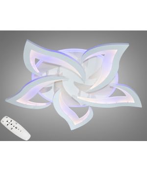 Світлодіодна люстра з димером 75W 8146/5WH LED 3color dimmer