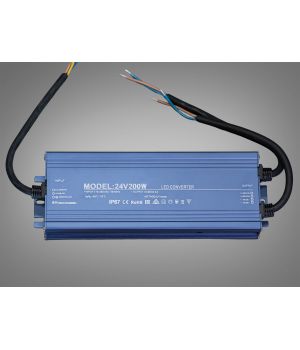 Блок живлення 24В, для підключення LED стрічки, 200Вт, 8.3А PPF-PW-IP68-24v-200w
