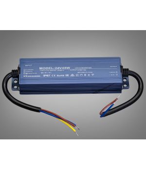 Блок живлення 24 В, для підключення LED стрічки, 45Вт, 1.88А PPF-PW-IP68-24v-45w