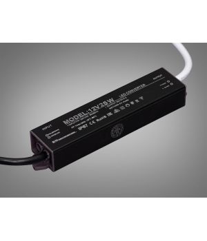 Ультратонкий блок живлення 12В, 25Вт, 2.1А, герметичний PPF-SY-C-12v-25w