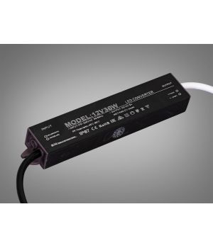 Ультратонкий блок живлення 12В, 36Вт, 3А, герметичний PPF-SY-C-12v-36w