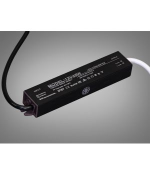 Ультратонкий блок живлення 12В, 45Вт, 3.75А, герметичний PPF-SY-C-12v-45w