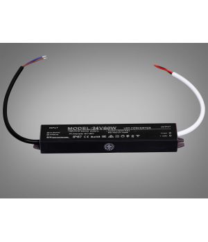 Ультратонкий блок живлення 24В, 60Вт, 2,5А, герметичний PPF-SY-C-24v-60w