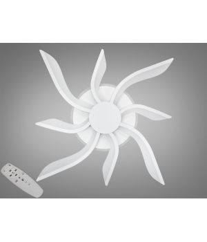 Стельова led люстра кільця з пультом, диммером, підсвіткою, 65 W ,  2480/4+4WH LED 3color dimmer