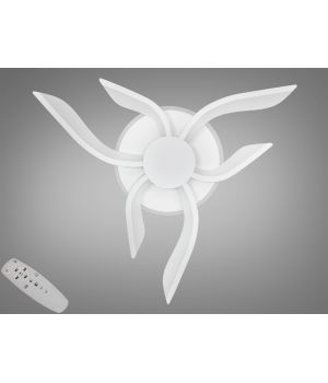 Стельова led люстра кільця з пультом, диммером, підсвіткою, 52W, 2481/3+3WH LED 3color dimmer