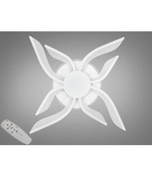 Стельова led люстра кільця з пультом, диммером, підсвіткою, 67 W , 2481/4+4WH LED 3color dimmer