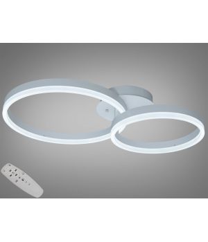 Люстра стельова  кільця біла 50W 2539WH dimmer