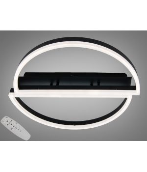 Стельова LED люстра чорна 58W  2545BK dimmer