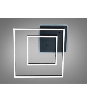 Стельова LED люстра чорна 84W 2550BK LED 3color dimmer