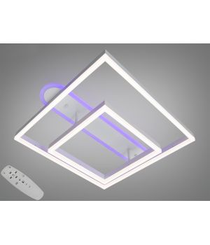 Світлодіодна люстра біла 86 Вт 2551WH LED 3color dimmer