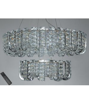 Люстра LED  хром 138Вт 559/800+500CH