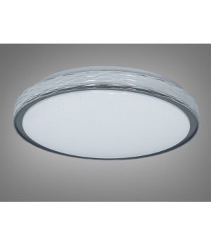 Світлодіодна смарт люстра сіра 46 W 6653/400GR