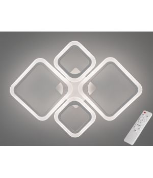 Світлодіодна люстра смарт світильник з пультом dimmer, 52W, A8060/2+2WH