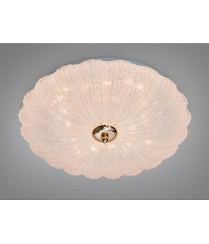 LED стельова люстра біла с золотом 34 Вт  W-15/400