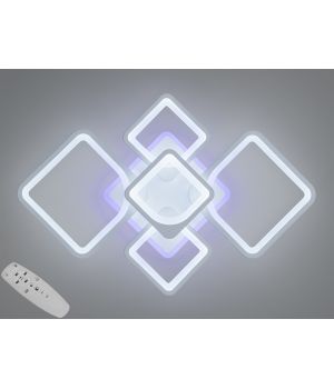 ПРИСТЕЛЬОВА LED ЛЮСТРА З ДІМЕРОМ І КОЛЬОРОВОЮ ПІДСВІТКОЮ, 110ВТ   8060/2+3WH LED 3color dimmer