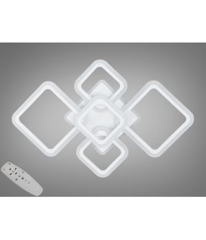 Стельова світлодіодна люстра Серія 8160 біла 80W з пультом A8160/2+3WH LED 3color dimmer