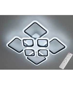 Світлодіодна люстра смарт світильник з пультом dimmer, 105W, HA8060/4+4BK