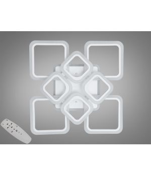 Світлодіодна люстра Серія 8060 біла з пультом диммером 145W HA8060/4+4WH LED 3color dimmer
