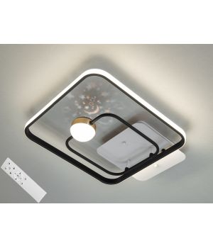 Стельовий світлодіодний світильник з пультом, 45W, MX2989-2B WH+BK
