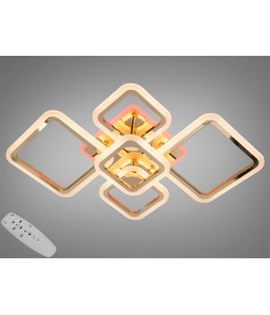 Світлодіодна люстра смарт світильник з пультом, 80W, A8160/2+3G LED 3color dimmer