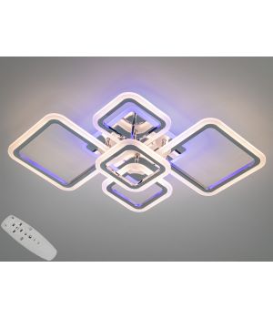 Світлодіодна люстра смарт світильник з пультом, 80W, A8160/2+3HR LED 3color dimmer