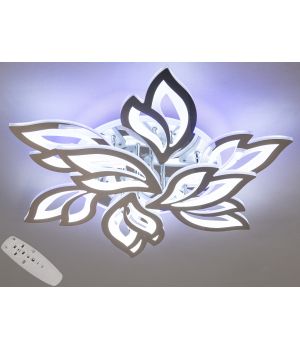 Красива Led люстра з пультом, диммером, підсвічуванням, 140W, 8165/6+3HR LED 3color dimmer