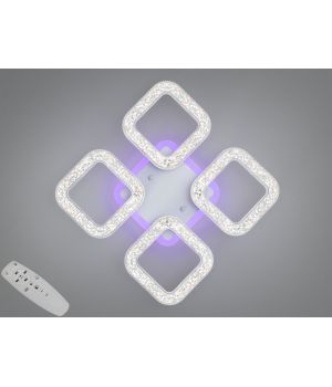 Пристельова люстра Серія Квадрати біла 50W  S2205/4WH LED 3color dimmer