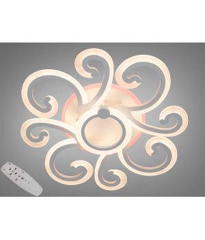 Красива світлодіодна люстра з триколірним LED підсвічуванням, 90W 2452/4+1WH LED 3color dimmer