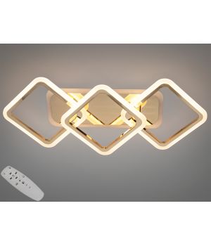 Багатофункціональна LED люстра з пультом, підсвіткою, 75W, A8160/2+1G LED 3color dimmer