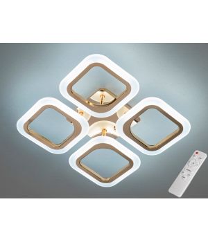 Світлодіодна пристельова люстра з регулюванням яскравості, 40W, золото AS8060/4G