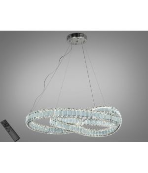 Люстра підвісна Mebius хром LED 92 Вт