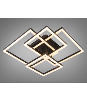 Світлодіодна стельова люстра чорна 120W 11015/2+2BK