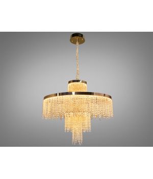 Люстра кришталева  376 золотиста LED 165Вт 376-800GD