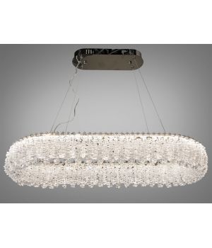 Підвісна люстра 505-L800x350CH хром кришталь 40Вт LED 505-L800x350CH