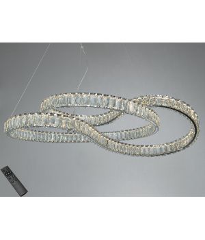 Люстра підвісна LED  хром 85Вт з пультом  D8816/800CH