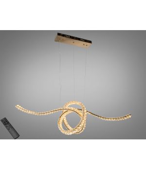 Підвісна люстра LED  золото 85Вт D8821/1100x300G