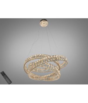 LED люстра підвіс золото 92 Вт з пультом D8875/600G