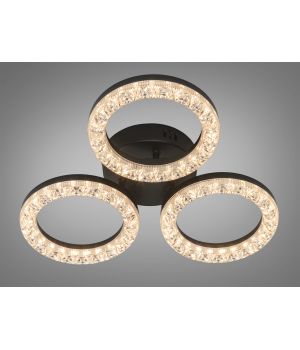 Стельова LED люстра кільця 45W MX4770/3S BK