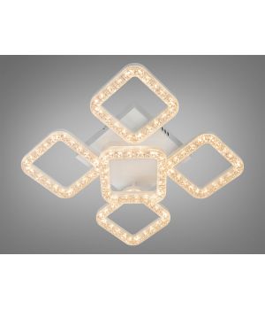 Стельова LED люстра  біла 74W 5 плафонів без пульта  MX4770/4+1S WH