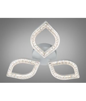 Стельова LED люстра 45W три плафони MX4773/3S WH