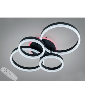 LED люстра  чорна  65Вт 2542BK LED 3color dimmer
