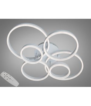 Світлодіодна стельова люстра чорна 120W 2543WH dimmer