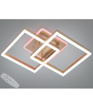 Люстра LED  золото 64Вт 2546G LED 3color dimmer